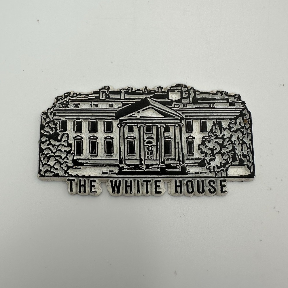 Vintage Rubber Refrigerator Fridge Magnet THE WHITE HOUSE Washington DC